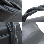 Black Canvas Chanel Shoulder Bag