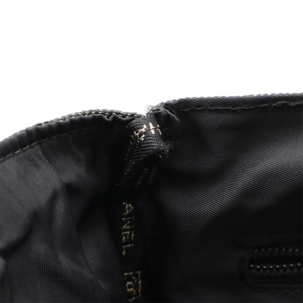 Black Canvas Chanel Shoulder Bag