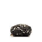 Black Cotton Chanel Shoulder Bag