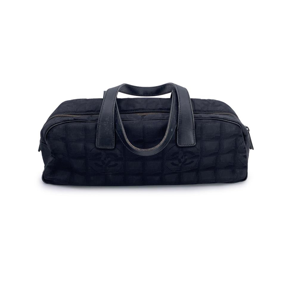 Black Cotton Chanel Travel Line