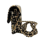Black Cotton Chanel Shoulder Bag