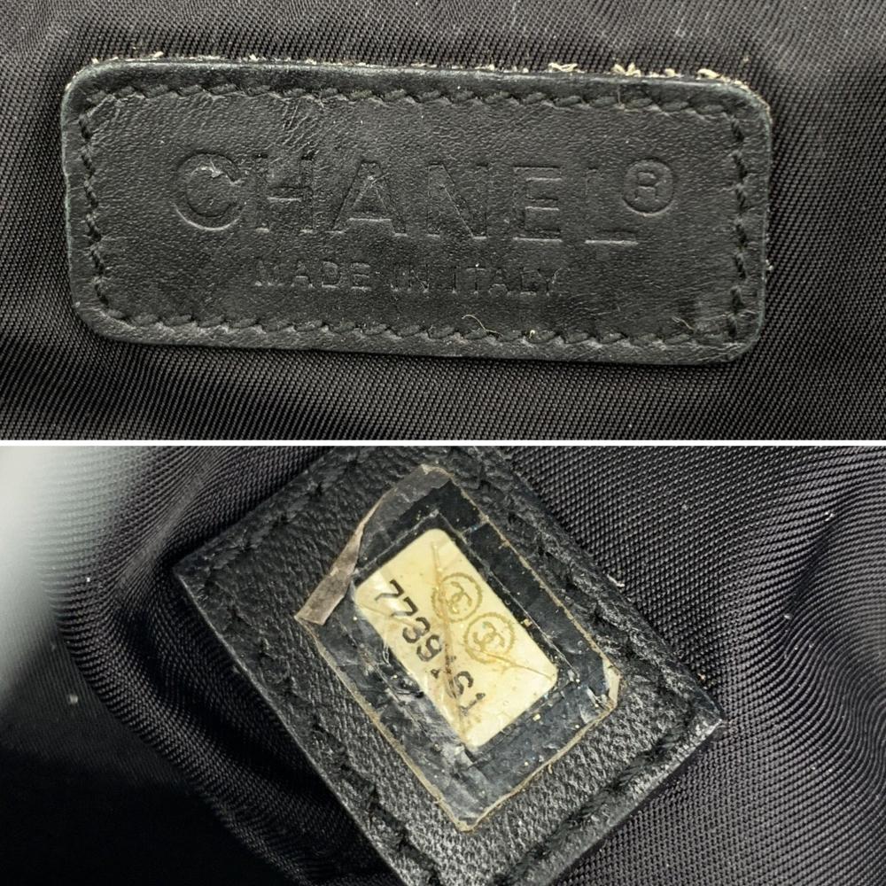 Black Cotton Chanel Travel Line