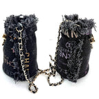 Black Denim Chanel Bucket Bag