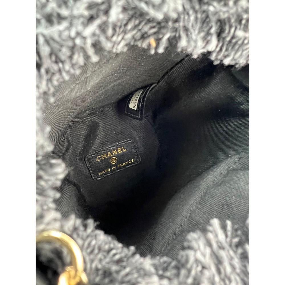 Black Denim Chanel Bucket Bag