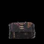 Black Denim Chanel Crossbody Bag