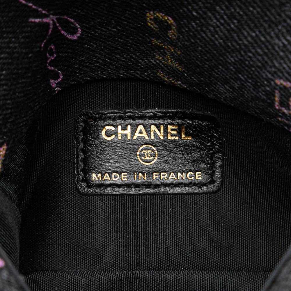 Black Denim Chanel Crossbody Bag