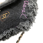 Black Denim Chanel Crossbody Bag
