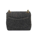 Black Denim Chanel Shoulder Bag