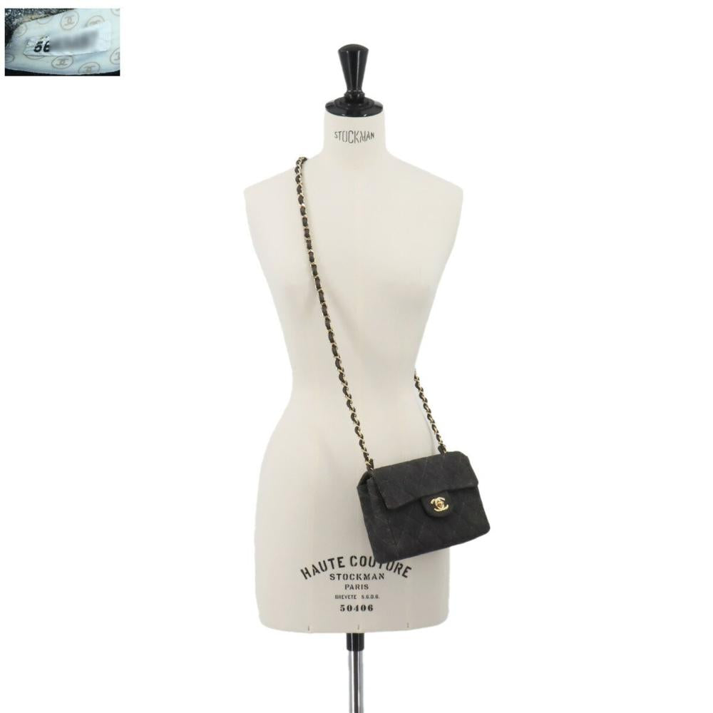 Black Denim Chanel Shoulder Bag