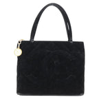 Black Fabric Chanel Tote