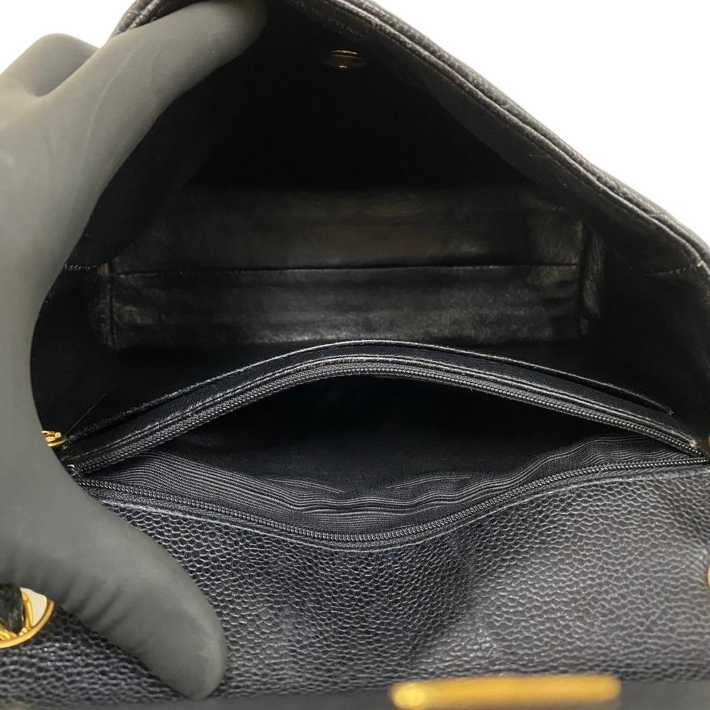 Black Fabric Chanel Shoulder Bag
