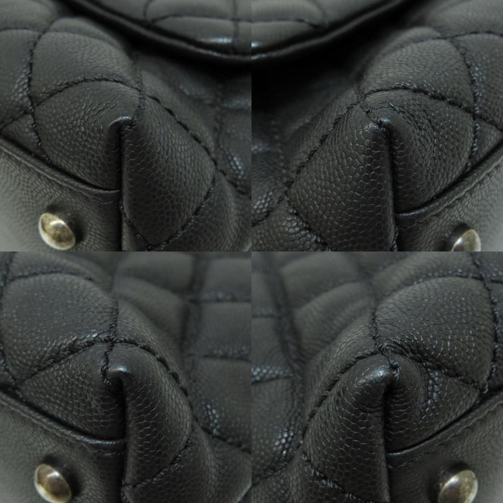 Black Fabric Chanel Shoulder Bag