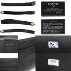 Black Fabric Chanel Bucket Bag