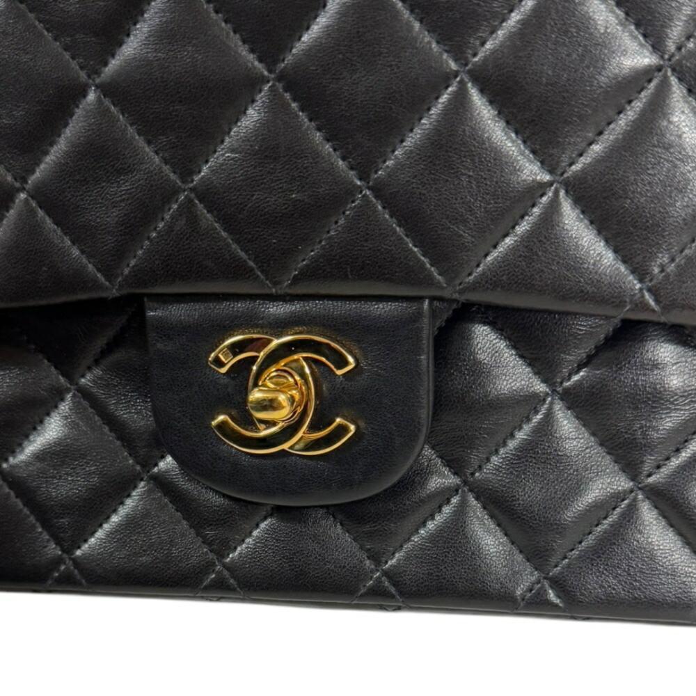 Black Fabric Chanel Flap Bag