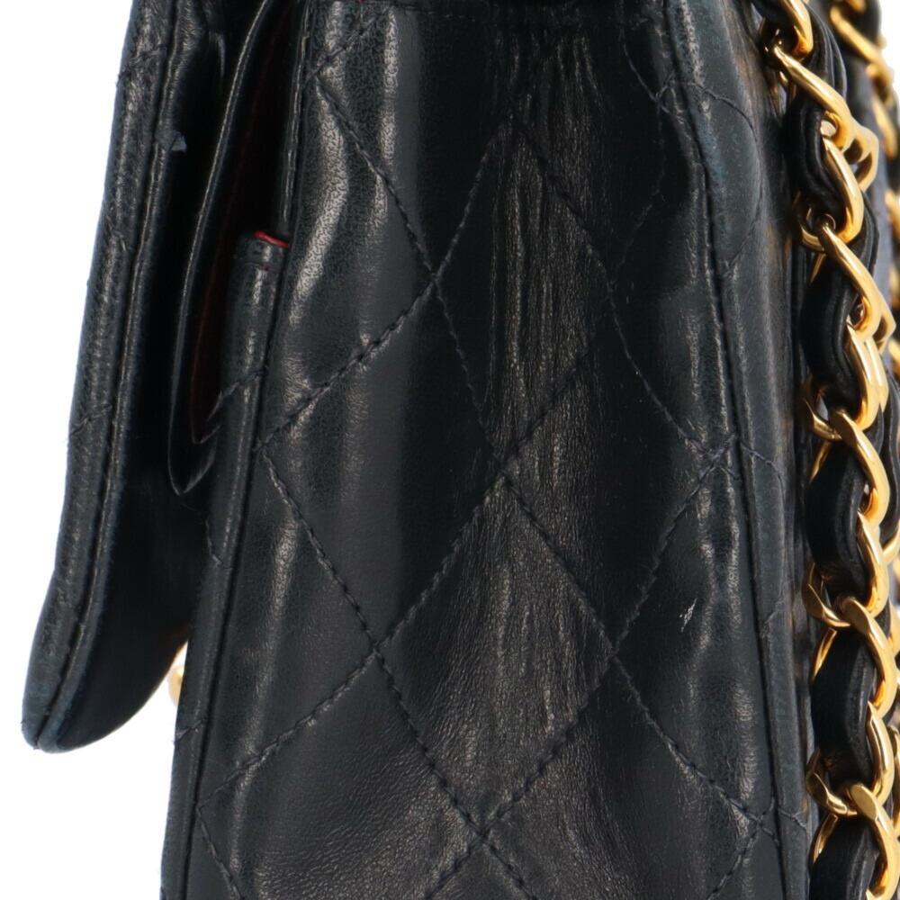 Black Fabric Chanel Flap Bag