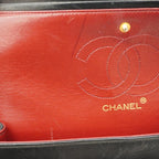 Black Fabric Chanel Flap Bag