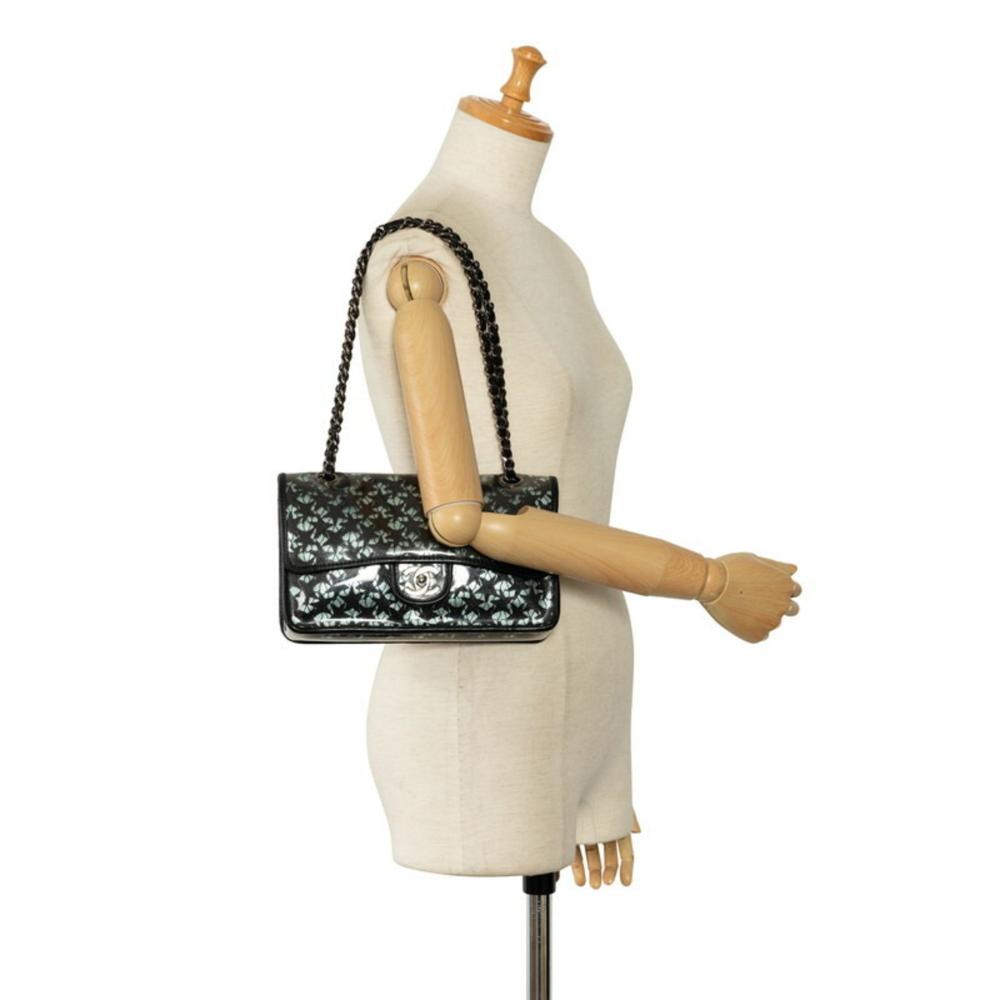 Black Fabric Chanel Shoulder Bag