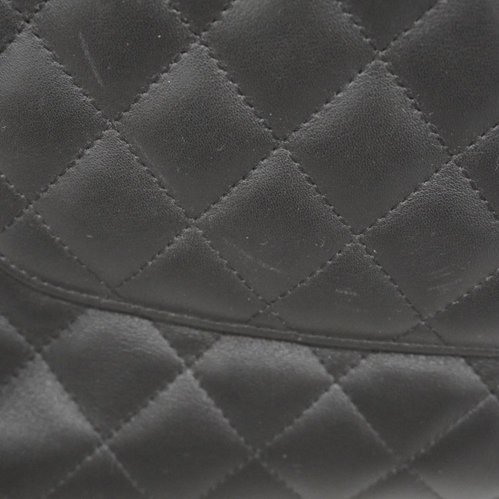Black Fabric Chanel Shoulder Bag