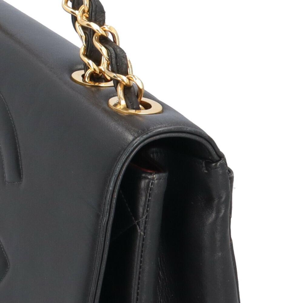 Black Fabric Chanel Shoulder Bag