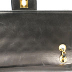 Black Fabric Chanel Flap Bag