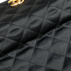 Black Fabric Chanel Flap Bag