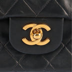 Black Fabric Chanel Flap Bag