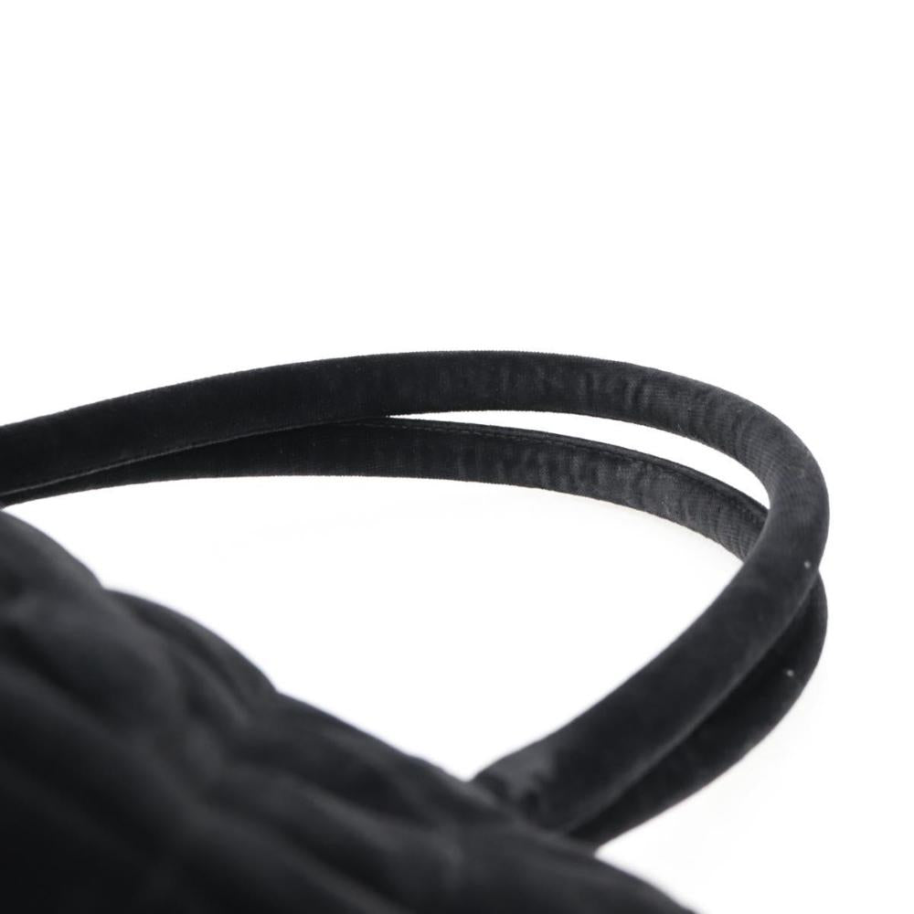 Black Fabric Chanel Tote