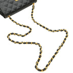 Black Fabric Chanel Flap Bag