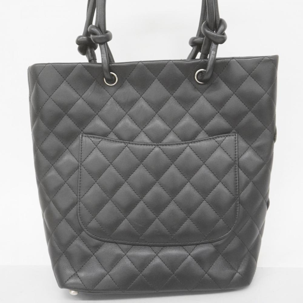Black Fabric Chanel Shoulder Bag