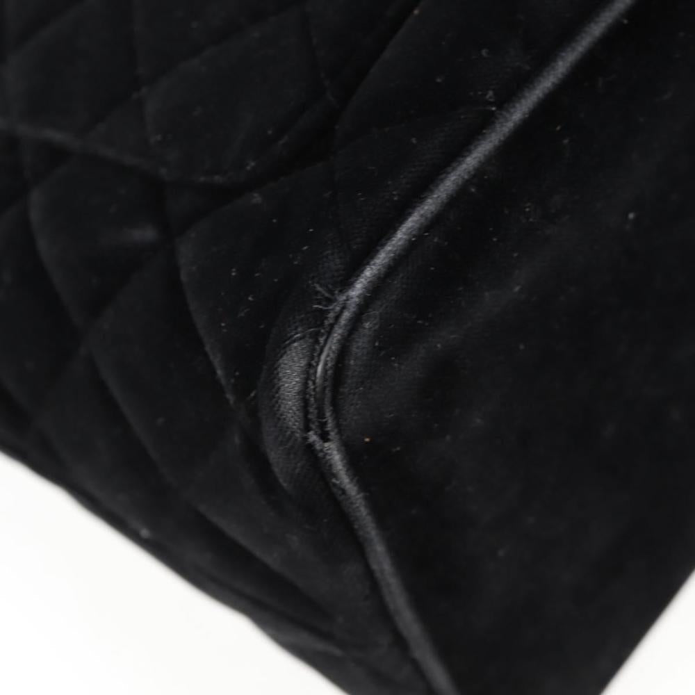 Black Fabric Chanel Tote
