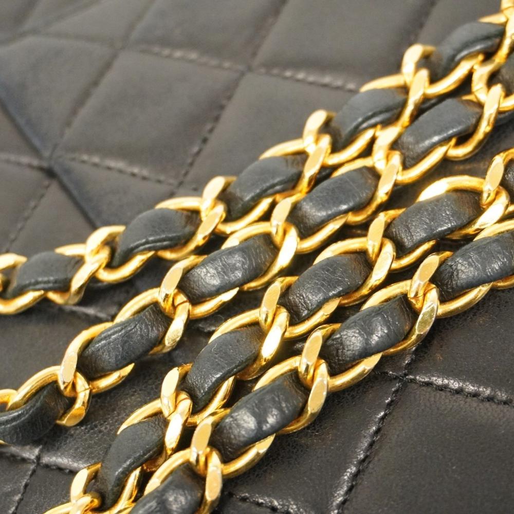 Black Fabric Chanel Flap Bag