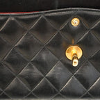 Black Fabric Chanel Flap Bag
