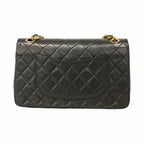 Black Fabric Chanel Flap Bag