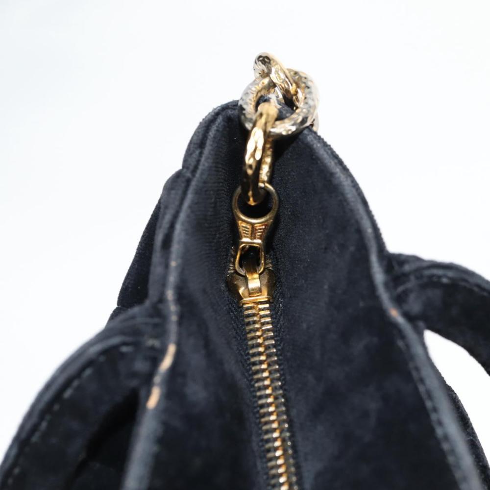 Black Fabric Chanel Tote