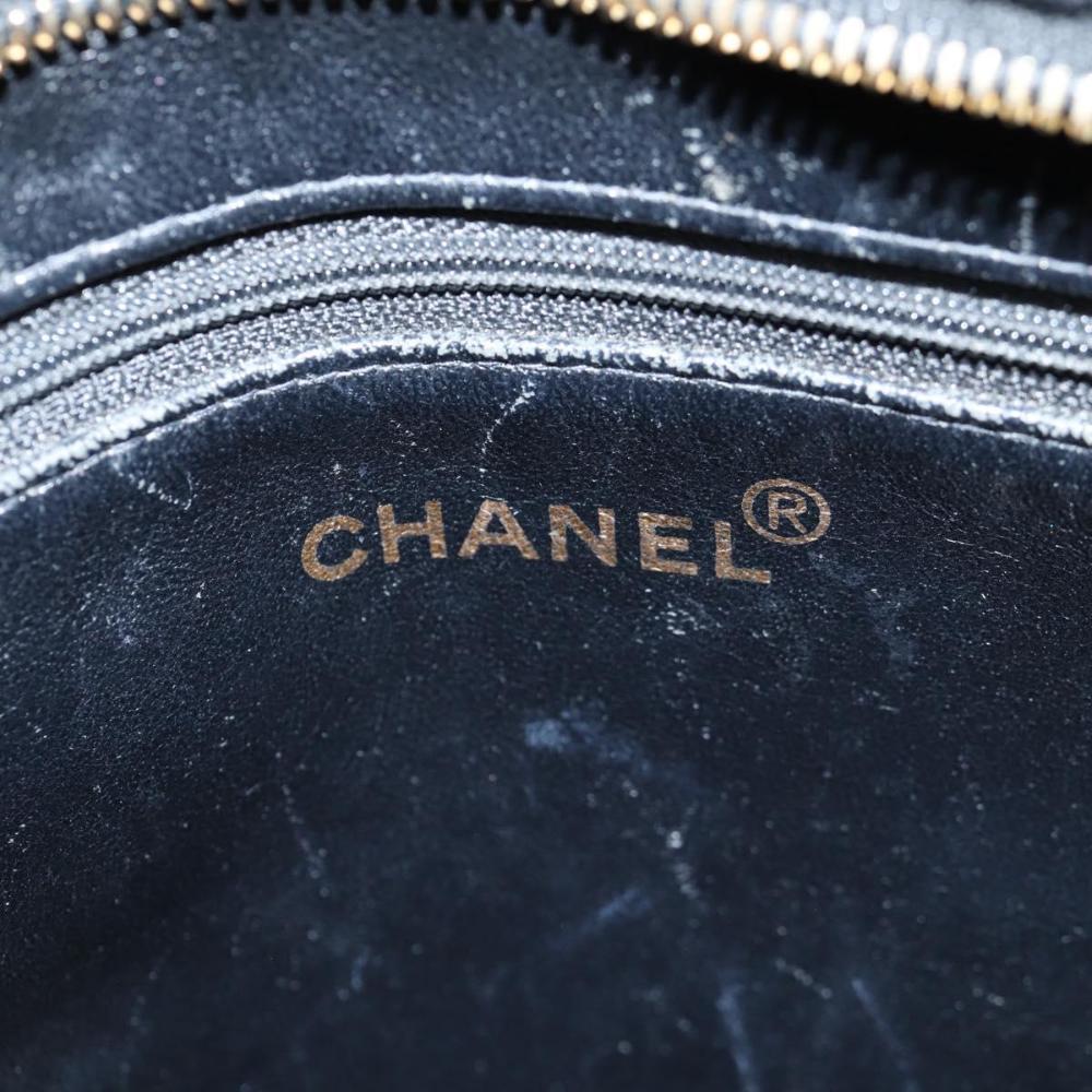 Black Fabric Chanel Tote