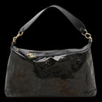 Black Fabric Chanel Shoulder Bag