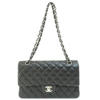 Black Fabric Chanel Shoulder Bag