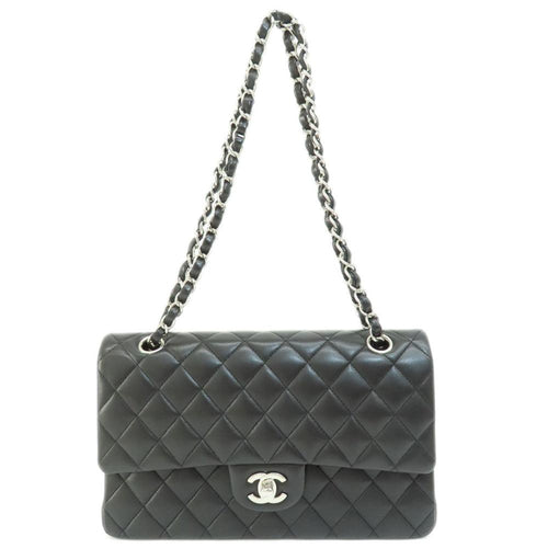 Black Fabric Chanel Shoulder Bag