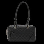 Black Fabric Chanel Shoulder Bag