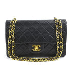 Black Fabric Chanel Flap Bag