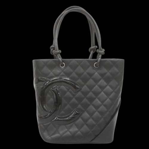 Black Fabric Chanel Shoulder Bag