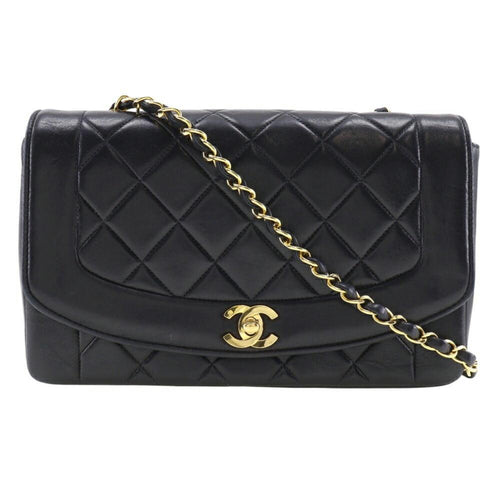 Black Fabric Chanel Shoulder Bag