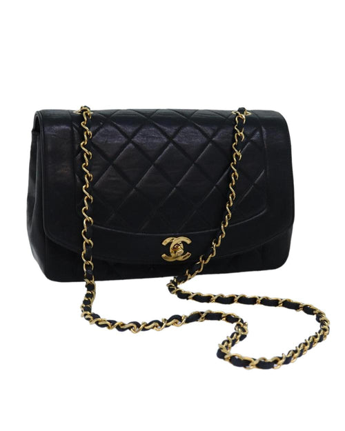 Black Fabric Chanel Shoulder Bag