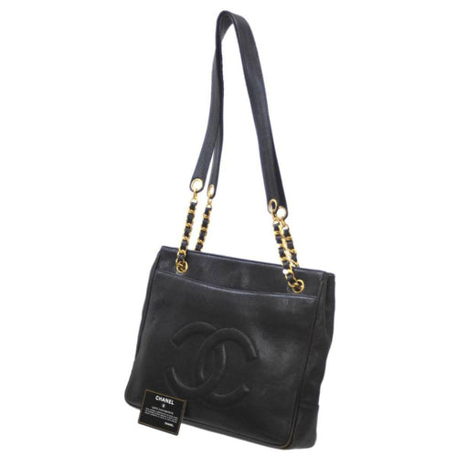 Black Fabric Chanel Bucket Bag