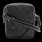 Black Fabric Chanel Shoulder Bag