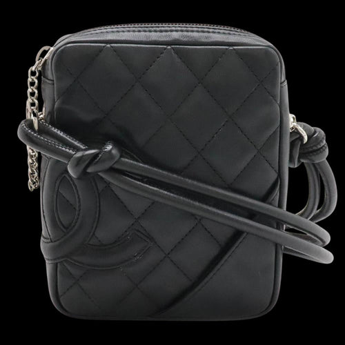 Black Fabric Chanel Shoulder Bag
