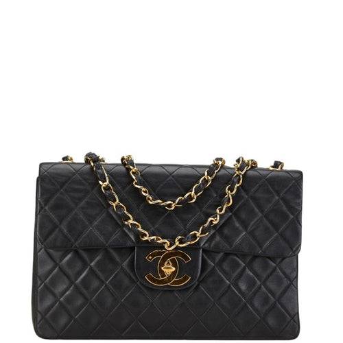 Black Fabric Chanel Shoulder Bag