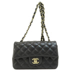 Black Fabric Chanel Shoulder Bag