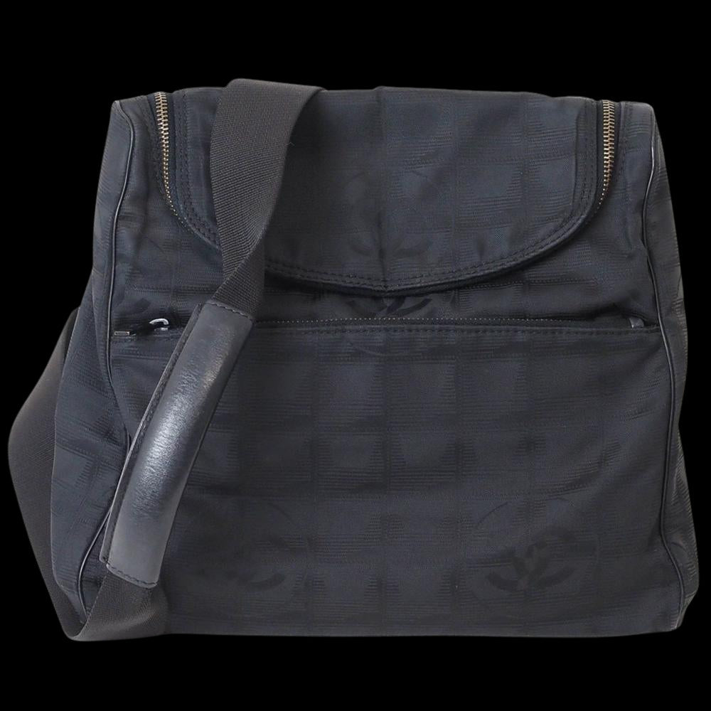 Black Fabric Chanel Travel Line
