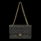 Black Fabric Chanel Flap Bag